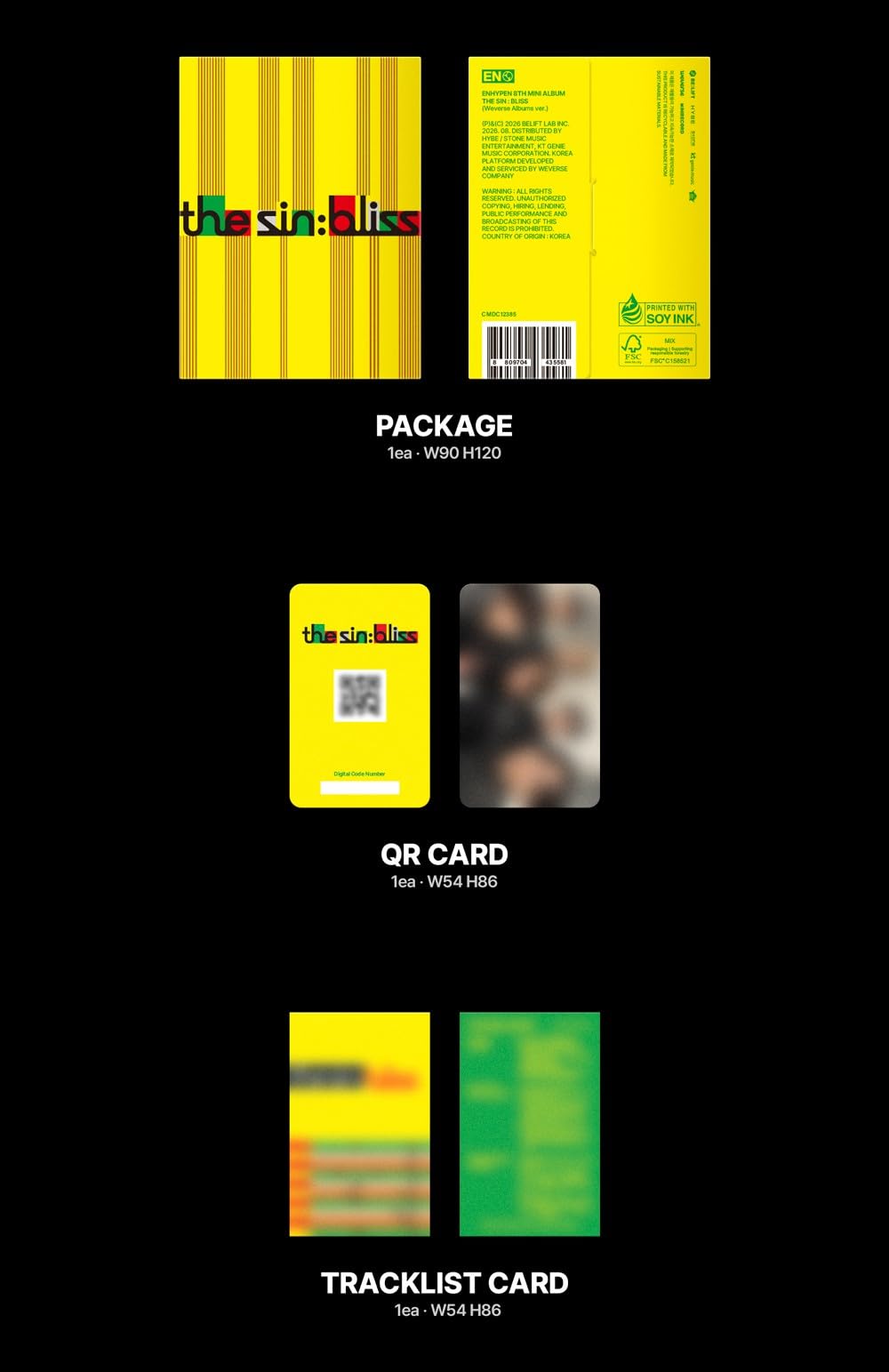 Amazon.com: EN-HYPEN ENHYPEN THE SIN : BLISS [Weverse Albums Ver